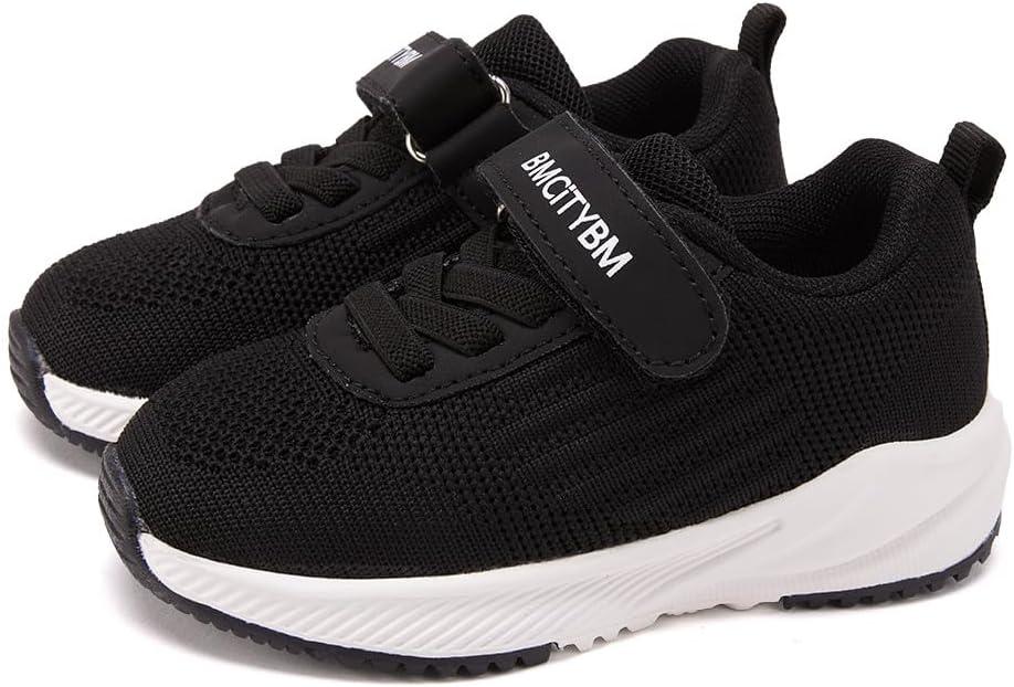 imageBMCiTYBM Baby Toddler Walking Sneakers Boys Girls ShoesFabircblack