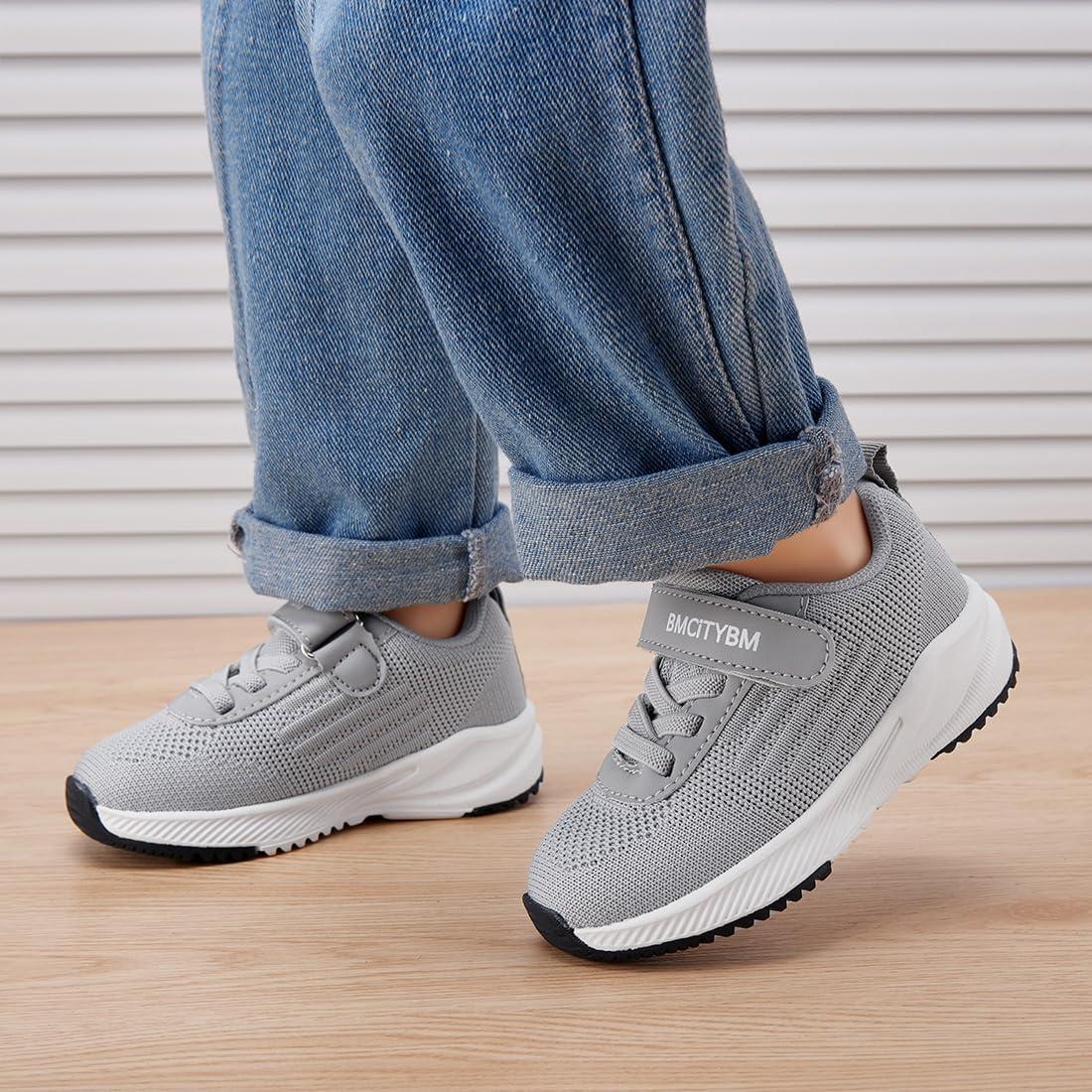 imageBMCiTYBM Baby Toddler Walking Sneakers Boys Girls ShoesFabircgrey