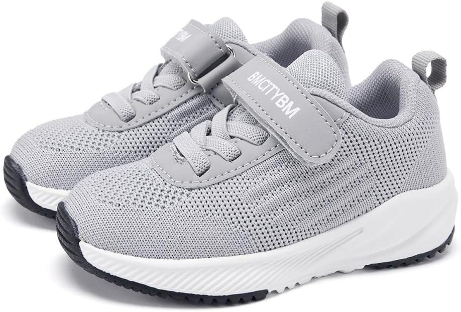 imageBMCiTYBM Baby Toddler Walking Sneakers Boys Girls ShoesFabircgrey