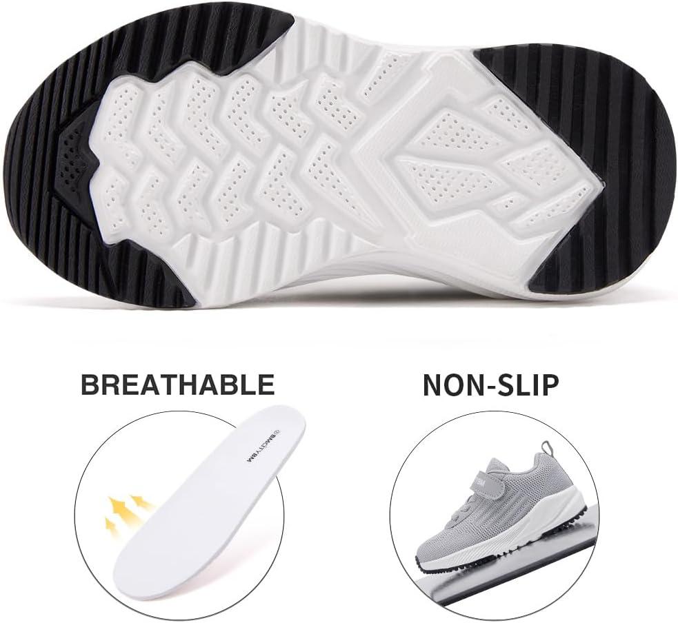 imageBMCiTYBM Baby Toddler Walking Sneakers Boys Girls ShoesFabircgrey