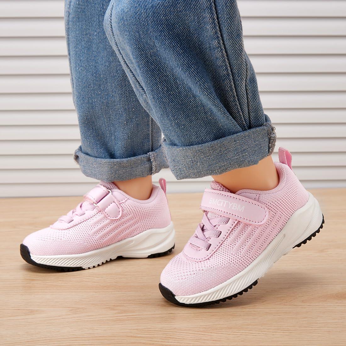 imageBMCiTYBM Baby Toddler Walking Sneakers Boys Girls ShoesFabircpink