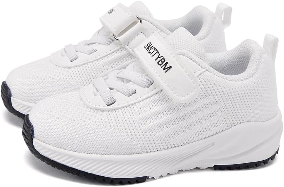 imageBMCiTYBM Baby Toddler Walking Sneakers Boys Girls ShoesFabircwhite
