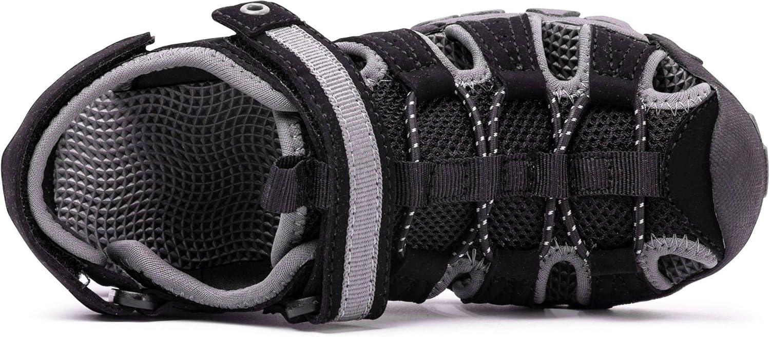 imageBMCiTYBM Boys Girls Sport Sandals Closed Toe Water Hiking Beach Outdoor Shoes ToddlerLittle KidsAblack
