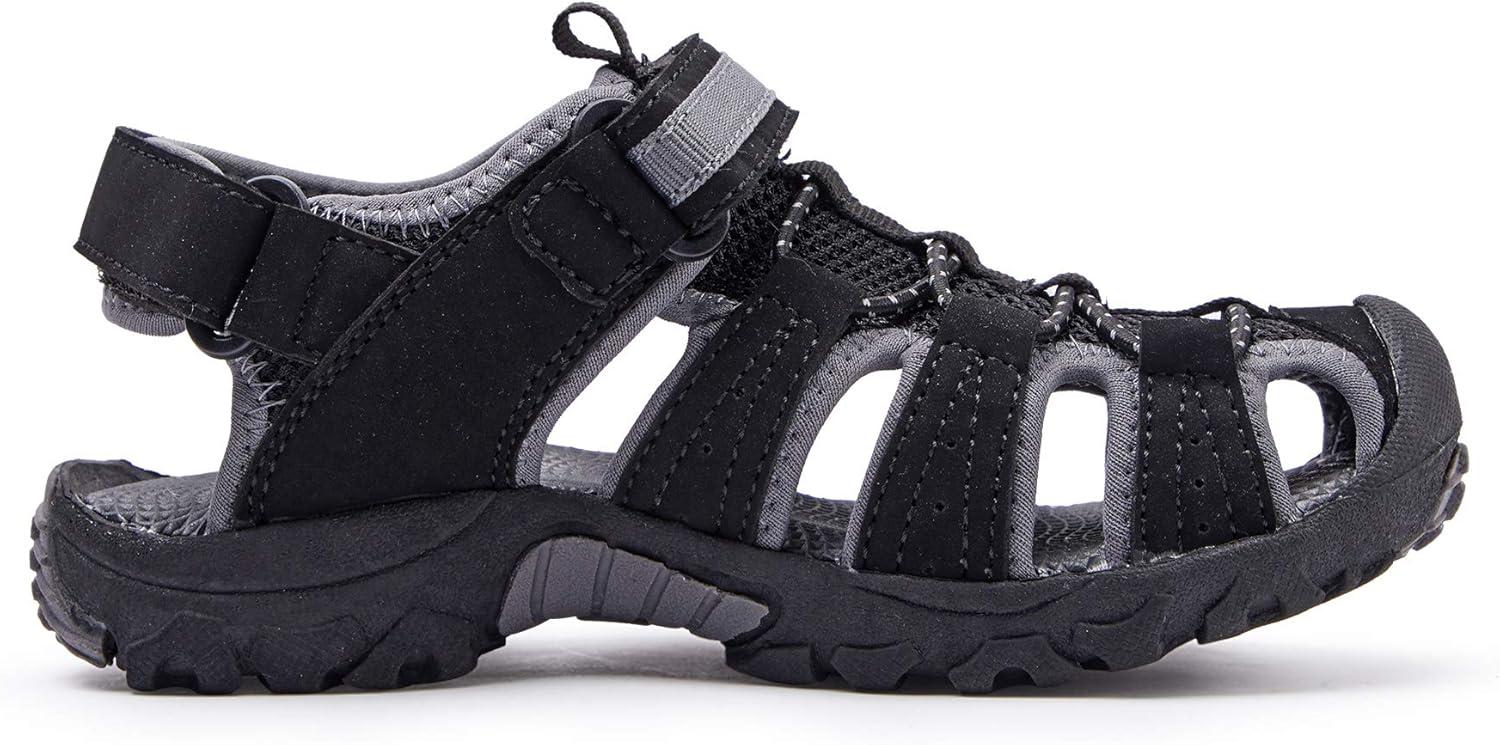 imageBMCiTYBM Boys Girls Sport Sandals Closed Toe Water Hiking Beach Outdoor Shoes ToddlerLittle KidsAblack