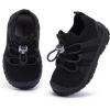imageBMCiTYBM Baby Boy Girl Shoes Infant Soft Non Slip Sneakers Lightweight First Step Walking Shoes 6 9 12 18 24 MonthsHblack
