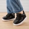 imageBMCiTYBM Baby Shoes Boy Girl Infant Sneakers Winter Warm Non Slip First Walkers 624 MonthsLight Black