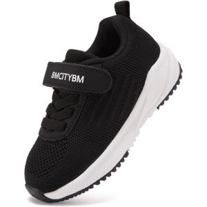 imageBMCiTYBM Baby Toddler Walking Sneakers Boys Girls ShoesFabircblack
