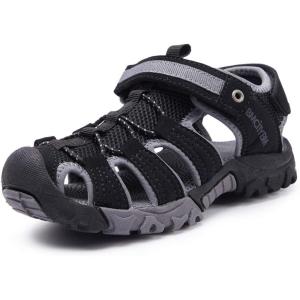 imageBMCiTYBM Boys Girls Sport Sandals Closed Toe Water Hiking Beach Outdoor Shoes ToddlerLittle KidsAblack