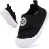 imageBMCiTYBM Baby Shoes Infant Boy Girl First Walker Shoes Toddler Walking Shoes Lightweight NonSlip Sneakers for 6 9 12 18 24 MonthsA2black