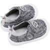 imageBMCiTYBM Baby Shoes Infant Boy Girl First Walker Shoes Toddler Walking Shoes Lightweight NonSlip Sneakers for 6 9 12 18 24 MonthsA2black Grey