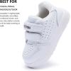 imageBMCiTYBM Baby Shoes Infant Boy Girl First Walker Shoes Toddler Walking Shoes Lightweight NonSlip Sneakers for 6 9 12 18 24 MonthsCwhite
