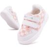 imageBMCiTYBM Baby Shoes Infant Boy Girl First Walker Shoes Toddler Walking Shoes Lightweight NonSlip Sneakers for 6 9 12 18 24 MonthsDpink White