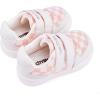 imageBMCiTYBM Baby Shoes Infant Boy Girl First Walker Shoes Toddler Walking Shoes Lightweight NonSlip Sneakers for 6 9 12 18 24 MonthsDpink White