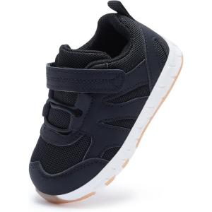 imageBMCiTYBM Baby Shoes Infant Boy Girl First Walker Shoes Toddler Walking Shoes Lightweight NonSlip Sneakers for 6 9 12 18 24 MonthsBblack