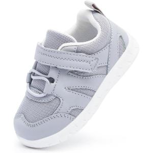 imageBMCiTYBM Baby Shoes Infant Boy Girl First Walker Shoes Toddler Walking Shoes Lightweight NonSlip Sneakers for 6 9 12 18 24 MonthsBgrey