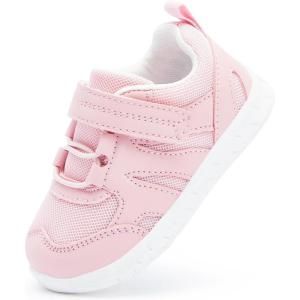 imageBMCiTYBM Baby Shoes Infant Boy Girl First Walker Shoes Toddler Walking Shoes Lightweight NonSlip Sneakers for 6 9 12 18 24 MonthsBpink