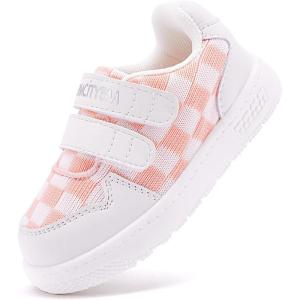imageBMCiTYBM Baby Shoes Infant Boy Girl First Walker Shoes Toddler Walking Shoes Lightweight NonSlip Sneakers for 6 9 12 18 24 MonthsDpink White