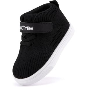 imageBMCiTYBM Baby Shoes Infant Boy Girl First Walker Shoes Toddler Walking Shoes Lightweight NonSlip Sneakers for 6 9 12 18 24 MonthsFblack