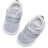 imageBMCiTYBM Baby Boy Girl Shoes Breathable Mesh Walking Shoes Lightweight NonSlip Sneakers Infant First Walkers 6 9 12 18 24 MonthBgrey