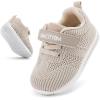 imageBMCiTYBM Baby Boy Girl Shoes Breathable Mesh Walking Shoes Lightweight NonSlip Sneakers Infant First Walkers 6 9 12 18 24 MonthFcamel