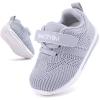imageBMCiTYBM Baby Boy Girl Shoes Breathable Mesh Walking Shoes Lightweight NonSlip Sneakers Infant First Walkers 6 9 12 18 24 MonthFgrey