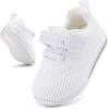 imageBMCiTYBM Baby Boy Girl Shoes Breathable Mesh Walking Shoes Lightweight NonSlip Sneakers Infant First Walkers 6 9 12 18 24 MonthFwhite
