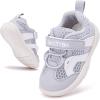 imageBMCiTYBM Baby Boy Girl Shoes Breathable Mesh Walking Shoes Lightweight NonSlip Sneakers Infant First Walkers 6 9 12 18 24 MonthGgrey