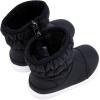 imageBMCiTYBM Baby Boy Girl Snow Boots Waterproof Winter Warm Booties Nonslip Lightweight Outdoor Shoes for First Walkers 6 9 12 18 24 MonthsInfantToddlerA1black
