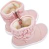 imageBMCiTYBM Baby Boy Girl Snow Boots Waterproof Winter Warm Booties Nonslip Lightweight Outdoor Shoes for First Walkers 6 9 12 18 24 MonthsInfantToddlerA1pink