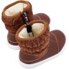 imageBMCiTYBM Baby Boy Girl Snow Boots Waterproof Winter Warm Booties Nonslip Lightweight Outdoor Shoes for First Walkers 6 9 12 18 24 MonthsInfantToddlerA1brown