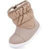 imageBMCiTYBM Baby Boy Girl Snow Boots Waterproof Winter Warm Booties Nonslip Lightweight Outdoor Shoes for First Walkers 6 9 12 18 24 MonthsInfantToddlerA1camel