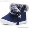 imageBMCiTYBM Baby Boy Girl Snow Boots Waterproof Winter Warm Booties Nonslip Lightweight Outdoor Shoes for First Walkers 6 9 12 18 24 MonthsInfantToddlerAnavy