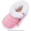 imageBMCiTYBM Baby Boy Girl Snow Boots Waterproof Winter Warm Booties Nonslip Lightweight Outdoor Shoes for First Walkers 6 9 12 18 24 MonthsInfantToddlerApink