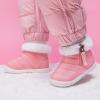 imageBMCiTYBM Baby Boy Girl Snow Boots Waterproof Winter Warm Booties Nonslip Lightweight Outdoor Shoes for First Walkers 6 9 12 18 24 MonthsInfantToddlerApink