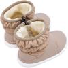 imageBMCiTYBM Baby Boy Girl Snow Boots Waterproof Winter Warm Booties Nonslip Lightweight Outdoor Shoes for First Walkers 6 9 12 18 24 MonthsInfantToddlerA1camel