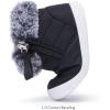 imageBMCiTYBM Baby Boy Girl Snow Boots Waterproof Winter Warm Booties Nonslip Lightweight Outdoor Shoes for First Walkers 6 9 12 18 24 MonthsInfantToddlerAblack