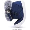 imageBMCiTYBM Baby Boy Girl Snow Boots Waterproof Winter Warm Booties Nonslip Lightweight Outdoor Shoes for First Walkers 6 9 12 18 24 MonthsInfantToddlerAnavy