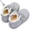 imageBMCiTYBM Baby Boy Girl Snow Boots Waterproof Winter Warm Booties Nonslip Lightweight Outdoor Shoes for First Walkers 6 9 12 18 24 MonthsInfantToddlerBgrey