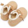 imageBMCiTYBM Baby Boy Girl Snow Boots Waterproof Winter Warm Booties Nonslip Lightweight Outdoor Shoes for First Walkers 6 9 12 18 24 MonthsInfantToddlerBcamel