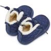 imageBMCiTYBM Baby Boy Girl Snow Boots Waterproof Winter Warm Booties Nonslip Lightweight Outdoor Shoes for First Walkers 6 9 12 18 24 MonthsInfantToddlerBnavy