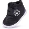 imageBMCiTYBM Baby Boy Girl Snow Boots Waterproof Winter Warm Booties Nonslip Lightweight Outdoor Shoes for First Walkers 6 9 12 18 24 MonthsInfantToddlerCblack