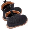 imageBMCiTYBM Baby Cowboy Cowgirl Boots Infant Western Boots Toddler Boys Girls Round Toe Riding Mid Calf Boots All Seasons for 6 9 12 18 24 MonthsAblack