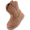imageBMCiTYBM Baby Cowboy Cowgirl Boots Infant Western Boots Toddler Boys Girls Round Toe Riding Mid Calf Boots All Seasons for 6 9 12 18 24 MonthsAbrown