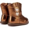 imageBMCiTYBM Baby Cowboy Cowgirl Boots Infant Western Boots Toddler Boys Girls Round Toe Riding Mid Calf Boots All Seasons for 6 9 12 18 24 MonthsBbrown