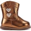 imageBMCiTYBM Baby Cowboy Cowgirl Boots Infant Western Boots Toddler Boys Girls Round Toe Riding Mid Calf Boots All Seasons for 6 9 12 18 24 MonthsBbrown