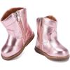 imageBMCiTYBM Baby Cowboy Cowgirl Boots Infant Western Boots Toddler Boys Girls Round Toe Riding Mid Calf Boots All Seasons for 6 9 12 18 24 MonthsBpink