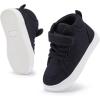 imageToddler Boys Girls Walking Shoes High Top Tennis Canvas SneakersInfantToddlerAblack