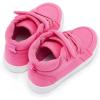 imageToddler Boys Girls Walking Shoes High Top Tennis Canvas SneakersInfantToddlerAhot Pink