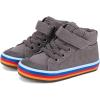 imageToddler Boys Girls Walking Shoes High Top Tennis Canvas SneakersInfantToddlerCgrey
