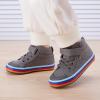 imageToddler Boys Girls Walking Shoes High Top Tennis Canvas SneakersInfantToddlerCgrey